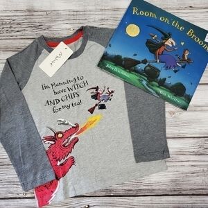 Halloween Fire Breathing Dragon and Witch Raglan & Room on the Broom Bundle